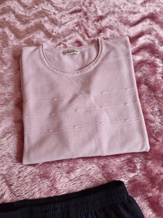 Conjunto señora rosa y azul maarino