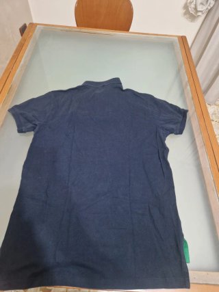 Polo Ralph Lauren M Nero con Logo Arancione