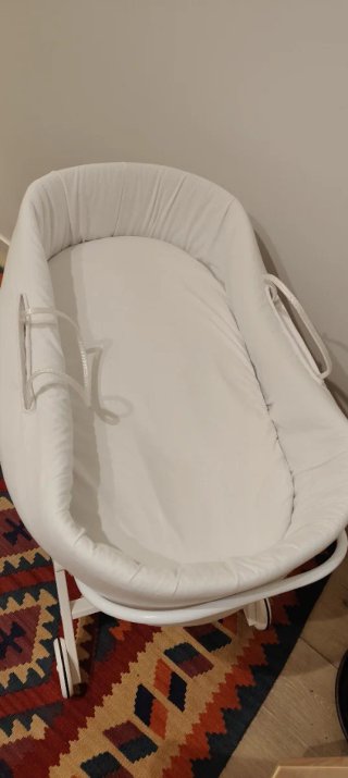 Cuna Moisés Mimbre con Soporte