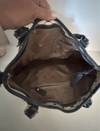 Bolso Pierre Cardin Paris Negro/Blanco