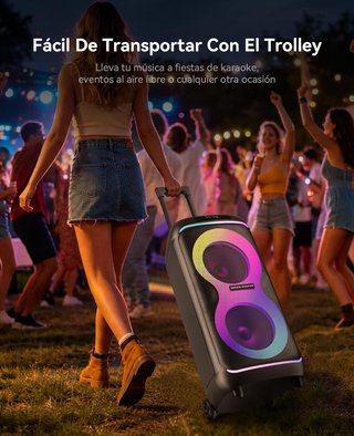 Máquina de karaoke con 2 micrófonos GREEN KEEPER