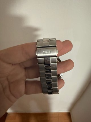 Reloj Guess plateado y azul ORIGINAL