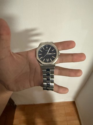 Reloj Guess plateado y azul ORIGINAL