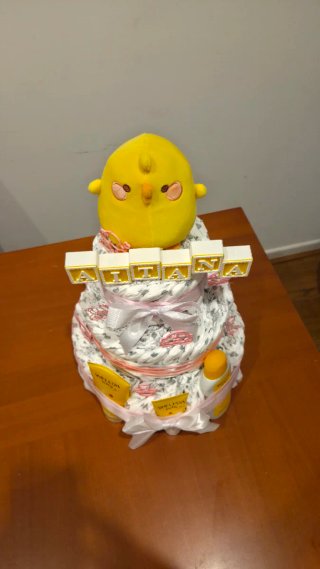 Tarta Pañales Personalizada Bebé