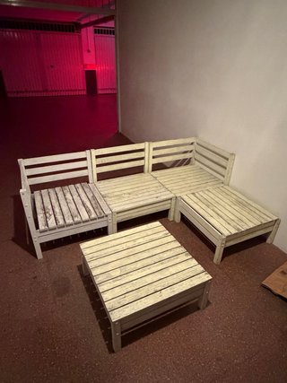 Conjunto de exterior de madera de vidaXL