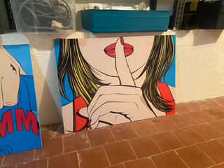 Cuadro Silencio Pop Art