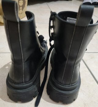 Anfibi Stivaletti con lacci Superga Alpina neri 37