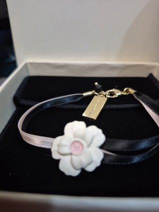 Bracciale Dolce & Gabbana fiore rosa e nero