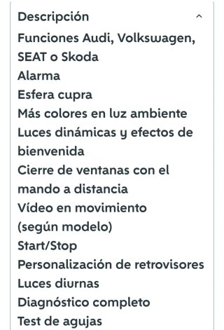 Se realizan diagnosis y activar funciones ocultas