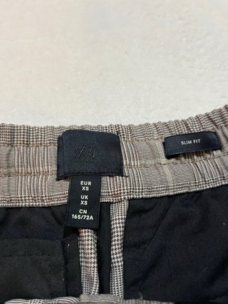 Pantalón de pinza cuadros HYM Talla xs 34 nuevo