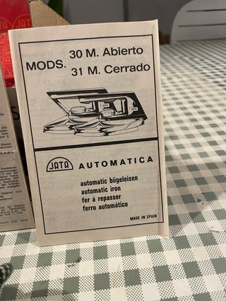 Plancha Eléctrica Vintage Jata Mod. 31