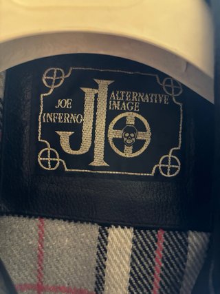 Giacca Pelle Joe Inferno Nera Taglia M