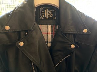 Giacca Pelle Joe Inferno Nera Taglia M