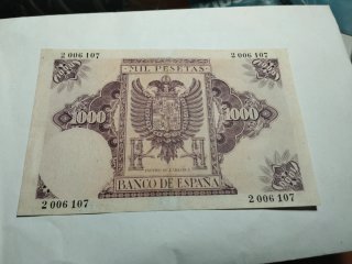 Billete 1000 Pesetas Carlos I 1940