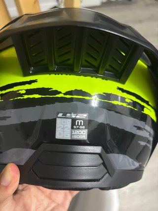 Casco LS2 Airflow II Negro/Amarillo TALLA M