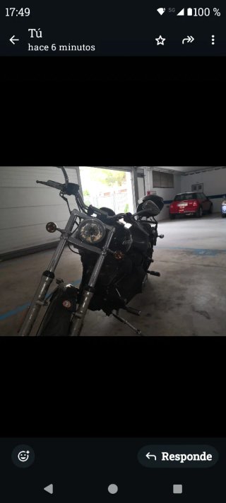 Moto Harley Davidson Cruiser Negra
