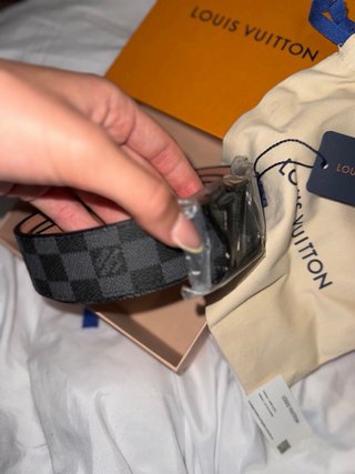 Cinturón Louis Vuitton Damier Graphite