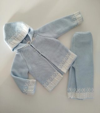 Conjunto bebé punto 9/12 meses
