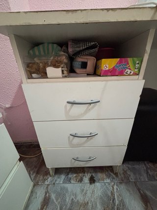 Escritorio blanco madera
