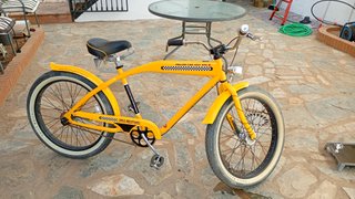 Bicicleta Cruiser Americana Amarilla