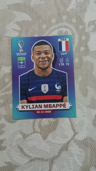 Cromos Mundial Qatar 2022 Mbappé FRA