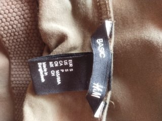 Top palabra de honor H&M Y2K verde caqui militar