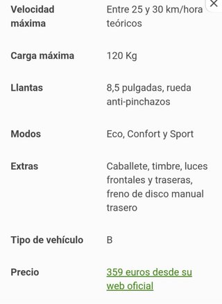 Patinete Eléctrico Cecotec 700W