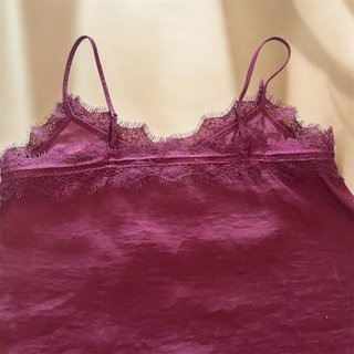 Blusa Morgan Morada Encaje Botones