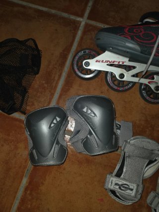 Patines en línea adultos + protecciones