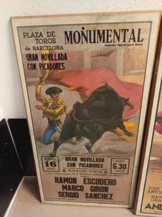 3 Carteles Toros Monumental Barcelona Sevilla