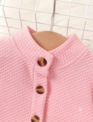 Conjunto Vestido y Chaqueta Rosa Niña 2 Años