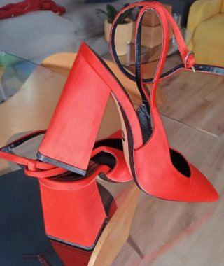 Zapatos Zara Naranja Talla 37