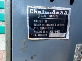 Estufa Gas Antigua Chalmeta Aitona E-68 Vintage