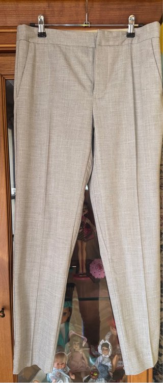 Traje Zara Chaqueta y Pantalón gris Talla S