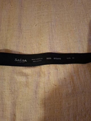 Cinturón Cuero SALSA JEANS Talla 85 Hebilla Plata
