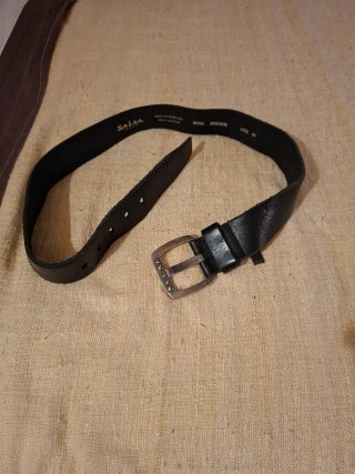 Cinturón Cuero SALSA JEANS Talla 85 Hebilla Plata