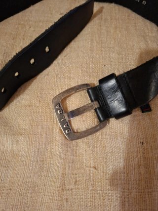 Cinturón Cuero SALSA JEANS Talla 85 Hebilla Plata