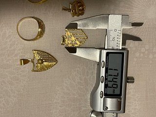 Lote 7 Piezas Oro 18K - colgantes y anillos