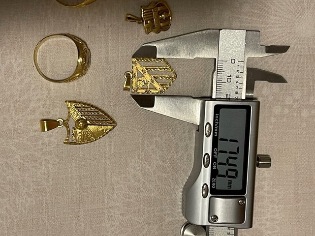 Lote 7 Piezas Oro 18K - colgantes y anillos
