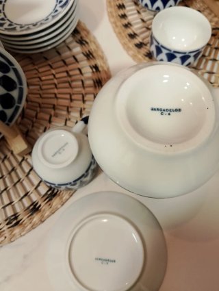 Taza y plato café Sargadelos