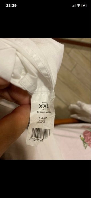 Camicia uomo Sonny Bono bianca XXL
