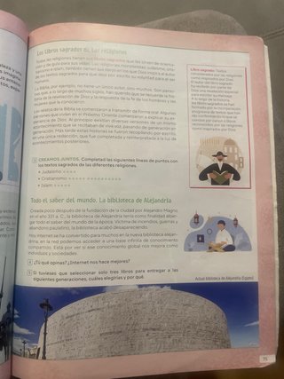 Religión Católica, 1 Secundaria, Comunidad de M...