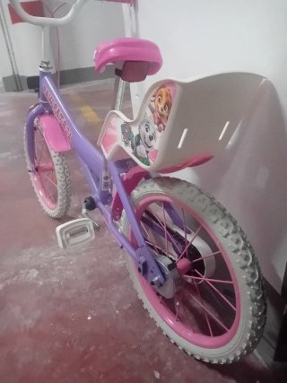 Bicicleta Patrulla Canina Morada Sin Uso