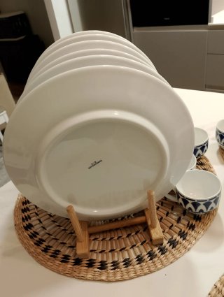 18 Platos Sargadelos Azul Blanco serie Itálica