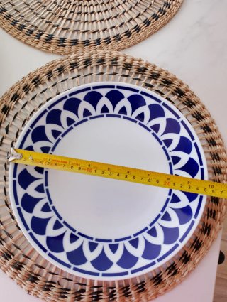 18 Platos Sargadelos Azul Blanco serie Itálica