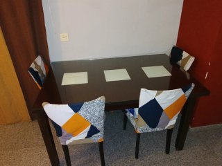 Mesa Comedor Cristal 80x1,40 cm