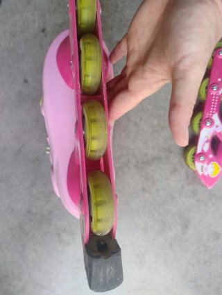 Patines en línea rosas para niños