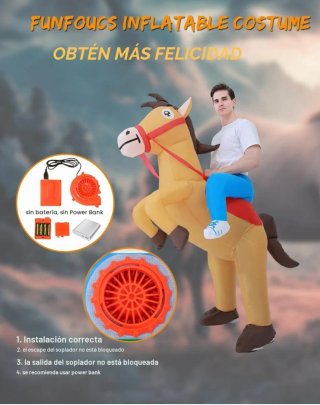 Disfraz Caballo Inflable Adulto