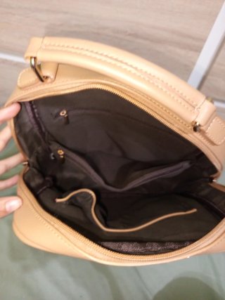 Mochila cuero con dibujo chica