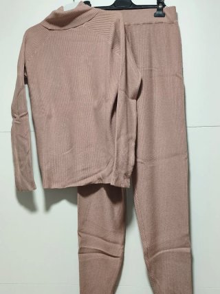 Conjunto de punto mujer ROSA PALO TALLA M/L